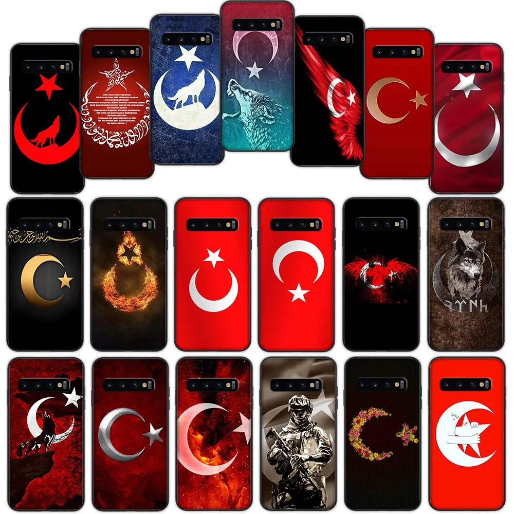 

Turkey Wolf Retrospective Flag Soft Cover Case for Samsung Galaxy S8 S9 S10 Plus S10e S7 S6 Edge