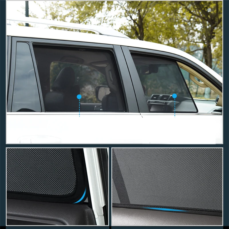 

Screen Window Heat Protection 4PCS/Set Mesh Visor Shield Car Sun Shades Car curtain window For Honda CRV 2012-2017 Shades Cover