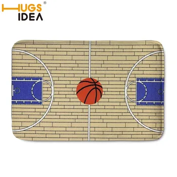

HUGSIDEA Custom NBA Basketball Carpet Front Door Mat Doormat Bathroom Mat Soft Water Absorption Basketball Court Rugs Floor Mats