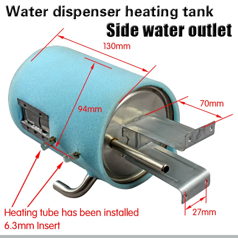 Диспенсер для воды из нержавеющей стали нагревательный бак боковое отверстие диспенсер для воды аксессуары с изоляцией хлопок