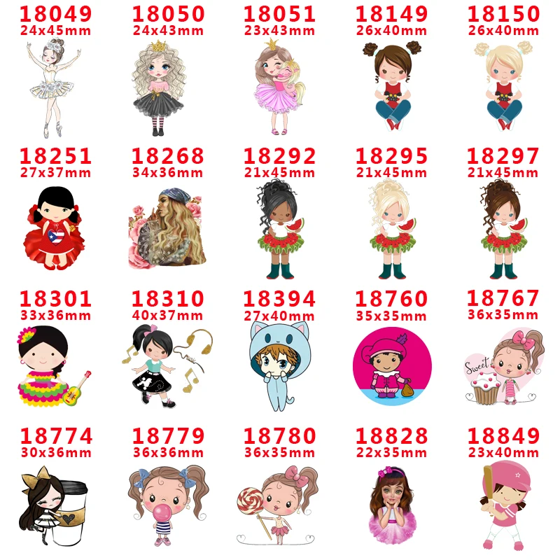 

Free shipping 30 pcs cartoon character planar resin PR 18049