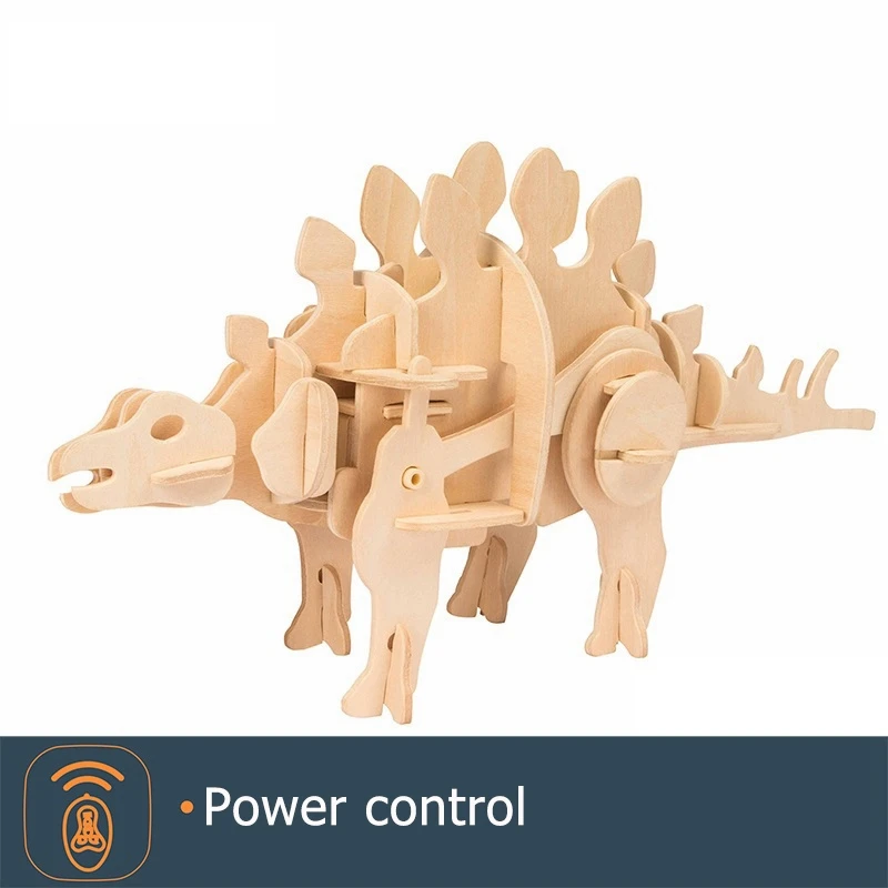 Robotime Walking Dinosaur-3D деревянная головоломка настоящая игрушка с автоматическим