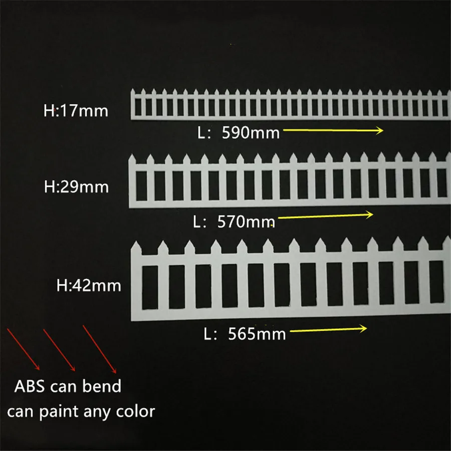 architecture abs model building fence01