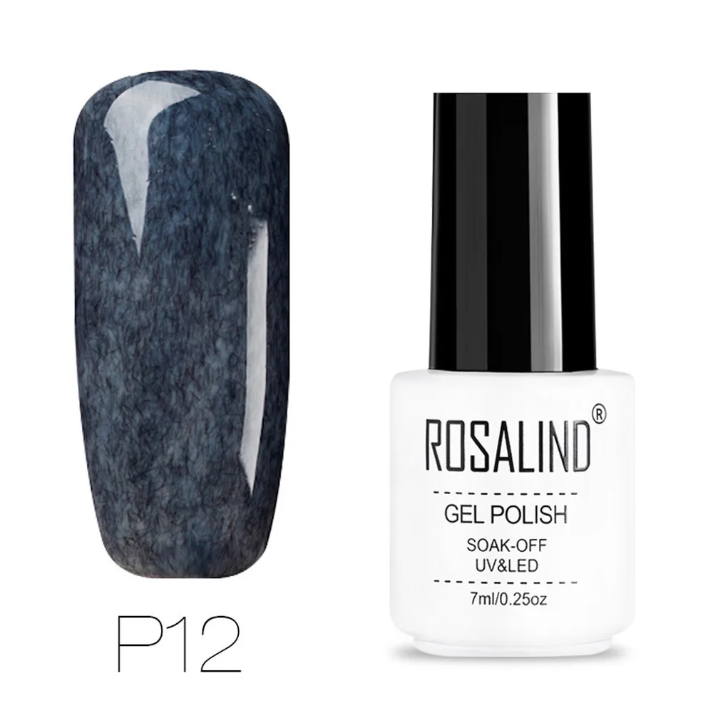 ROSALIND гель для ногтей УФ-Гель-лак бархатный хромированный пигмент для маникюра Замачивание ногтей от Prime White Гель-лак для ногтей модная для макияжа