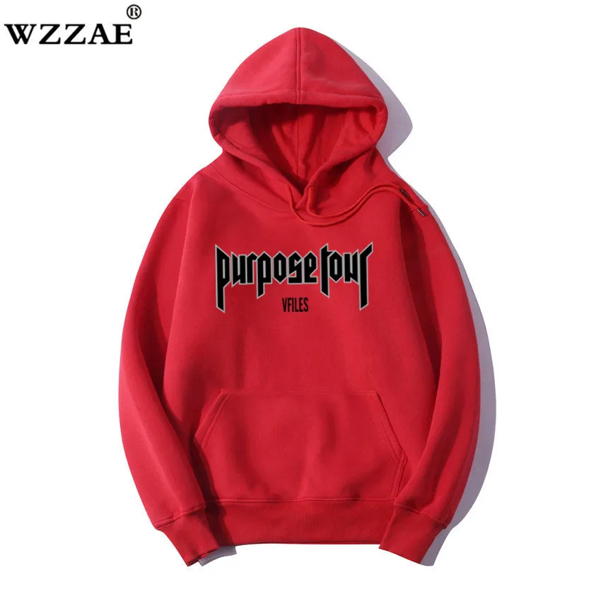 2018 Purpose Tour Sweatshirt Women Men Justin Bieber World Tour Man Hoodie Fashion Brand Cool Version Street Pull Hip Hop