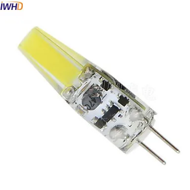 IWHD 2 W COB G4 светодиодный 12 V лампа 120LM Mini 220 V светодиодный G4 Двухштырьковые лампы теплый белый/белый заменить галогенные люстры 10 шт