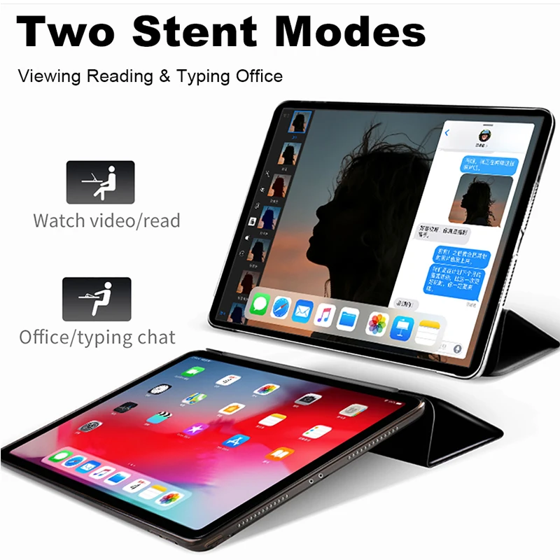  Case For Apple iPad Pro 11 2018 Funda Smart Leather Magnetic Stand TPU Soft Silicone Cover For iPad - 33005246502