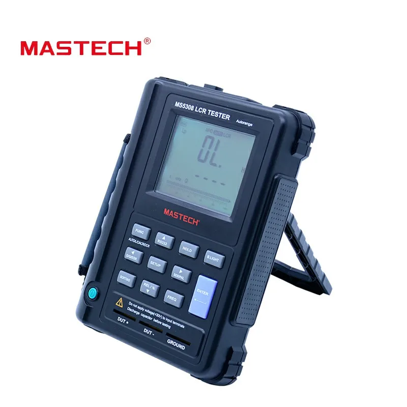

LCR digital bridge meter Mastech MS5308 Handheld Auto Range resistance tester IR port self calibration function