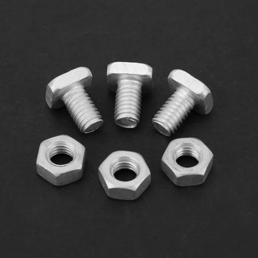 50pcs Aluminium Nuts+ 50pcs Bolts Tool Accessory Set for Greenhouse