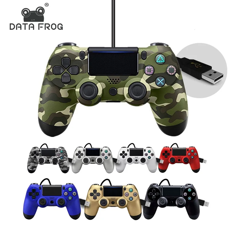 

Data Frog For Sony PS4 Controller Usb Wired Vibration Gamepad For Playstation 4 PC Detroit Wired Joystick For PS4 Games ConsoL