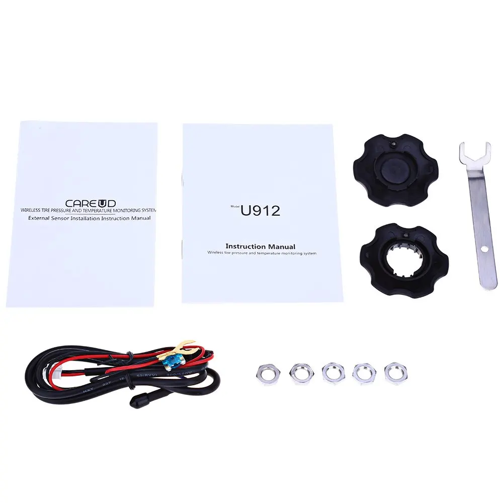 Pressure Monitoring System U912 4 External Sensors Car TPMS PSI BAR Diagnostic Tool for Honda with Wide Angle Screen Design-in Tire Pressure Alarm from ...