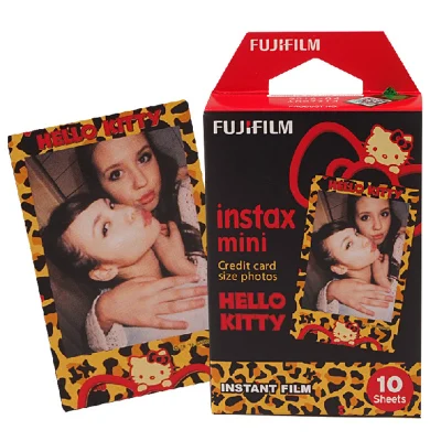 

100% Original Hello Kitty Leopard Fujifilm Fuji Instax Mini Film 10 sheet For mini 7s 8 50s 25 90 SP-1 Mini Instant Camera