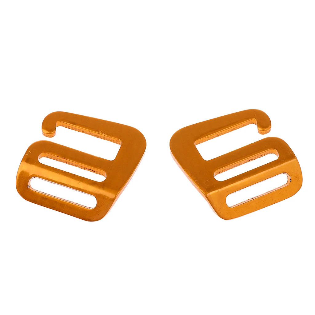 1 Pair Perfeclan Gold Lightweight Hook Webbing Buckle Clip Tactical Aluminum Alloy for Backpack Bag Anti-rust