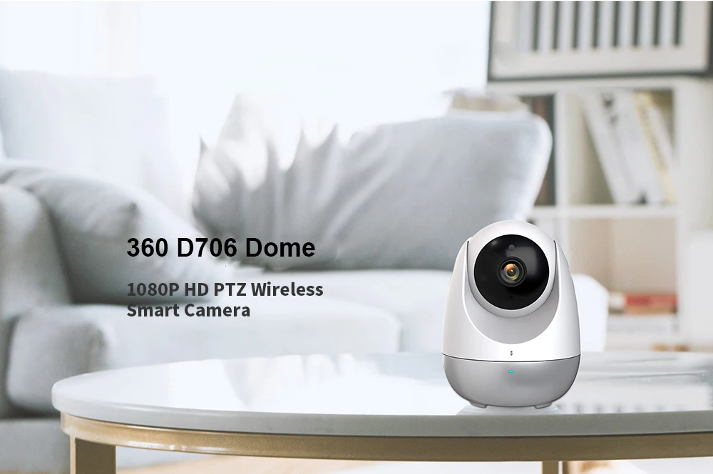 360 D706 ночное видение 2-Way аудио оповещения о движении автоматическое отслеживание патруля 360 Dome 1080P HD PTZ Беспроводная Смарт ip-камера