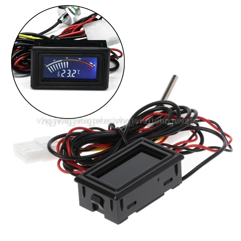 

Pointer Thermometer Water Temperature Meter Gauge C/F for Computer Water Cooling Temperature