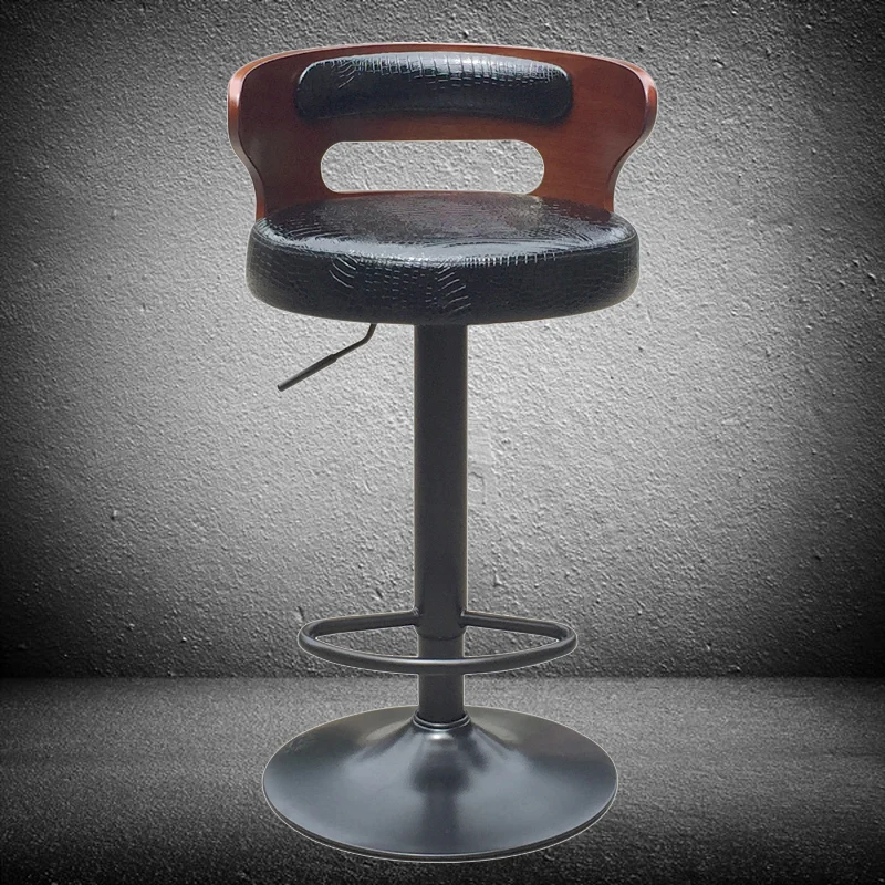 Modern Retro Bar Stairs Stretch Stools Solid Wooden Counter Modern Retro Bar Stairs Stretch Stools Solid Wooden Counter Front Desk Coffee Chair Household Dining In From Furniture On