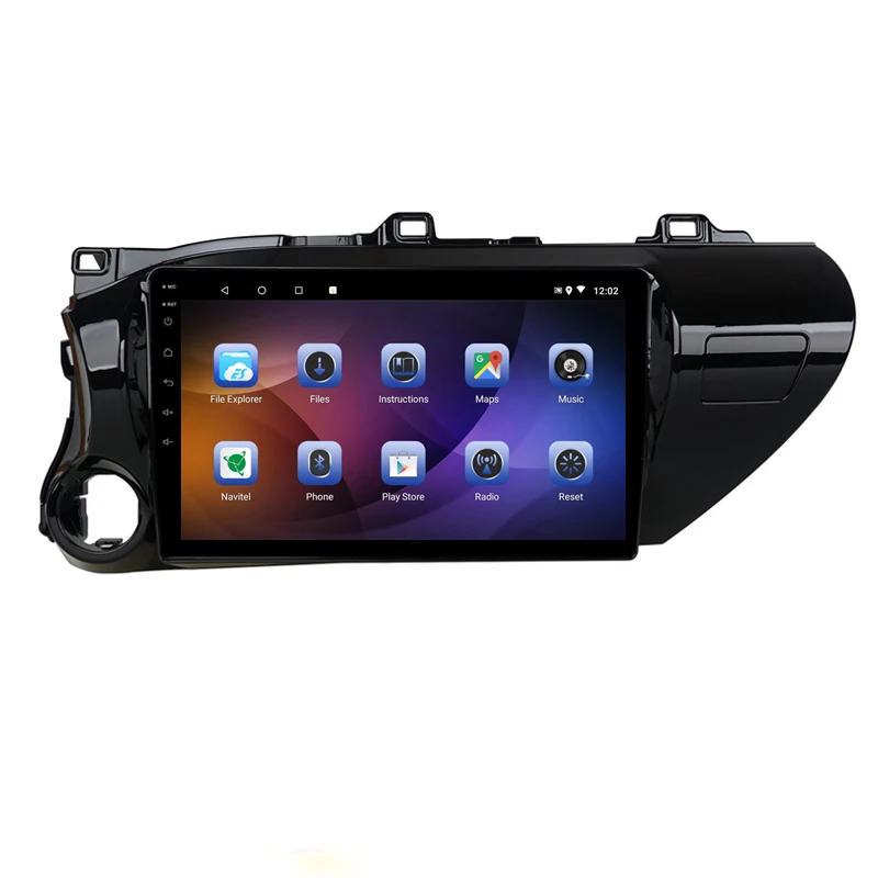 10," 4G ram 8 ядер Android автомобильный DVD gps навигатор для TOYOTA Hilux аудио стерео автомобильное радио головное устройство bluetooth