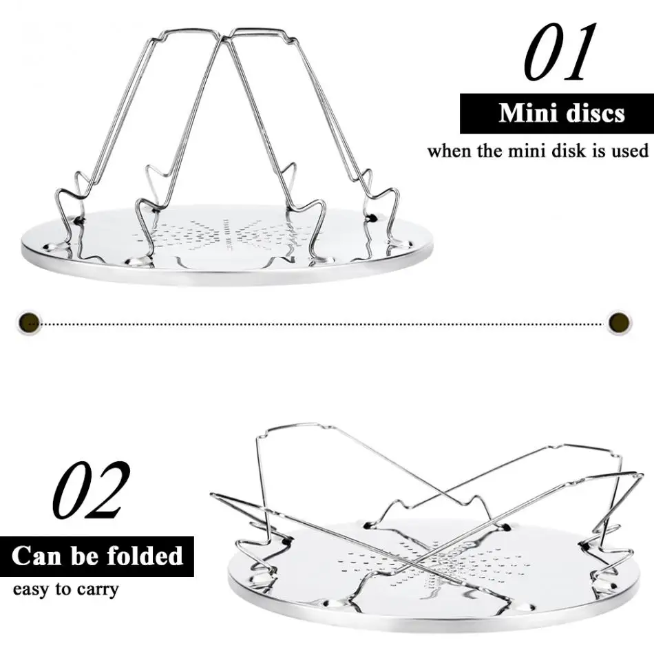 1 шт. складной тостов Решетка для выпекания Походная посуда Кемпинг Нержавеющая сталь тостер стойка 4 Тостер лоток тост стойки