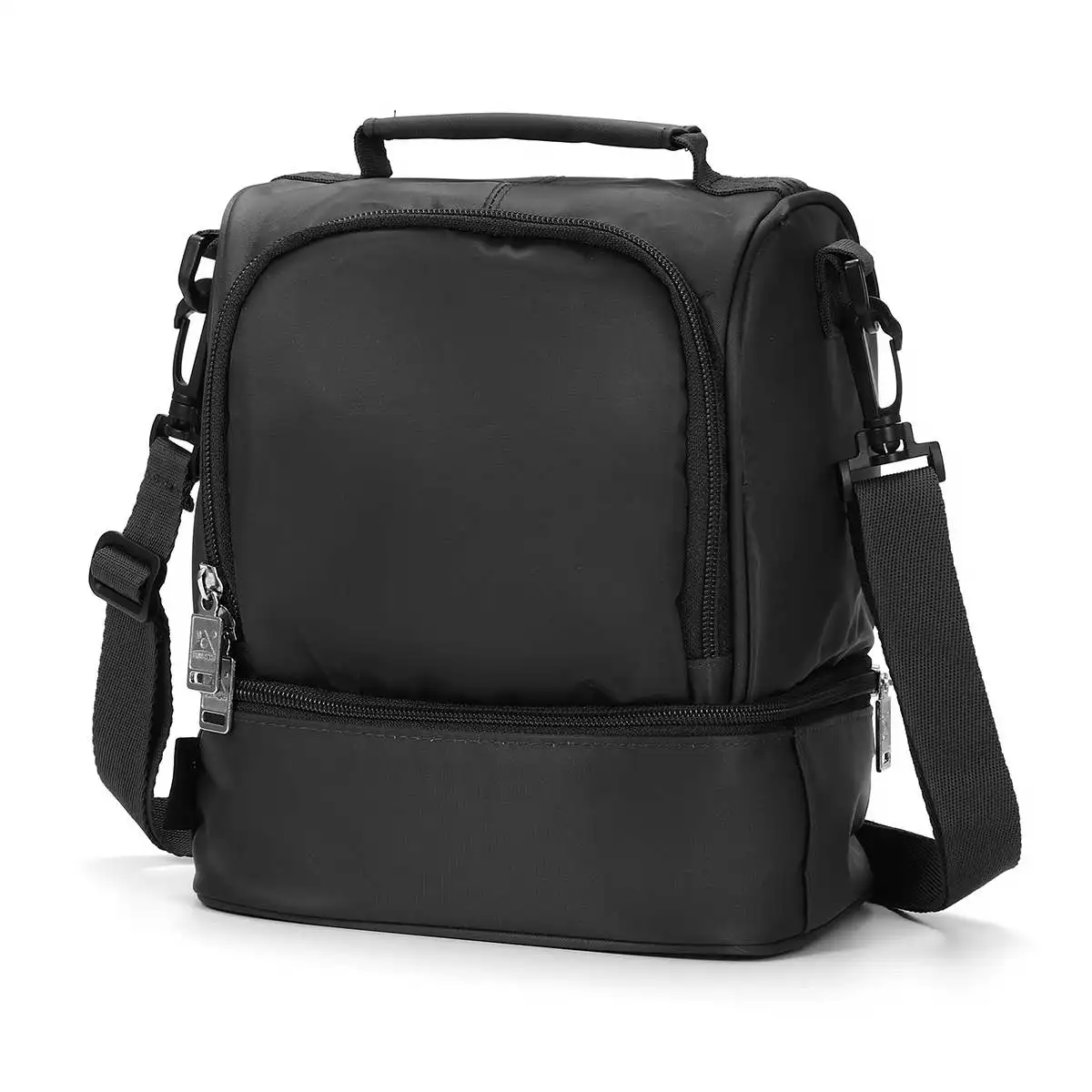 

8L Insulated Lunch Bag Cool Dual Compartment Picnic Shoulder Tote Carry Storage Bag Box Waterproof Large Capacity Handbag