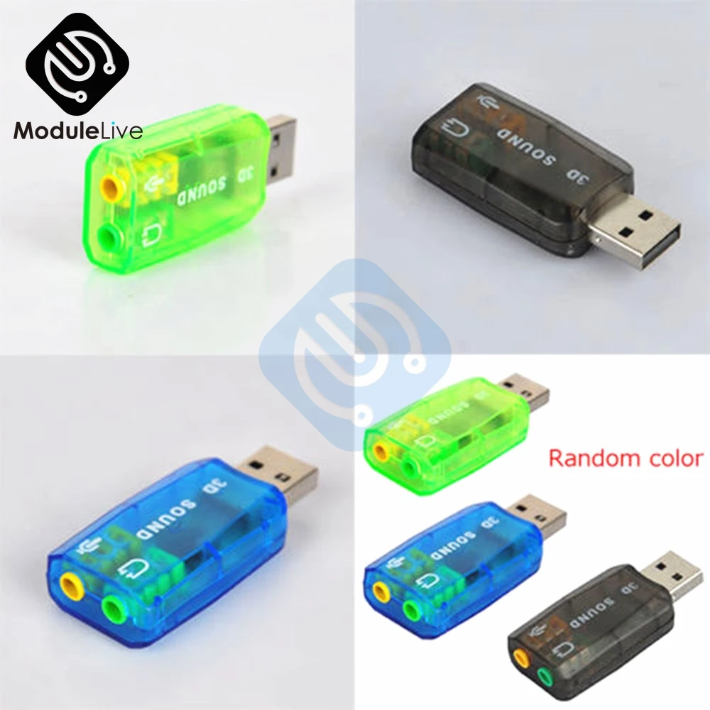 Diymore CM108 чипсет USB 2,0 для 3D Аудио Звуковая карта адаптер Виртуальный 5,1 канальный класс B усилитель мощности для микрофонной гарнитуры