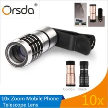 

Orsda HD Universal 10x Phones Telephoto Zoom Lens Mobile Phone Camera Lenses For iPhone Samsung Xiaomi Telescope Clip Phone Lens