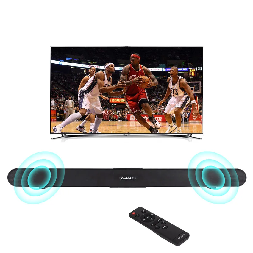 

Xgody S-XS01 40W Bluetooth Sound Bar TV Speaker Wired & Wireless Speaker 34" 2.0 Channel With Coaxial/Optical/USB/Remote Control