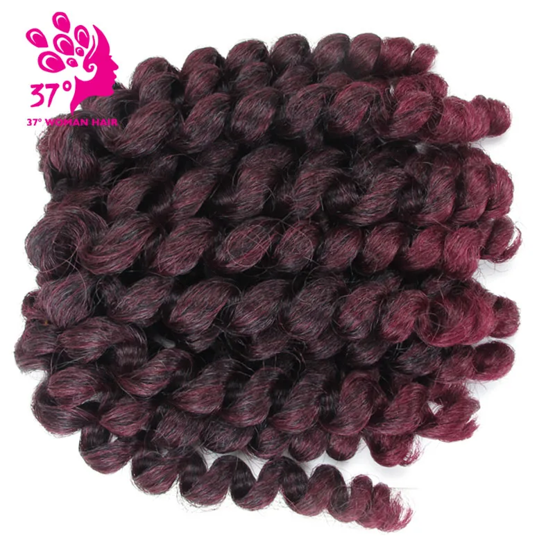 

22 Roots Synthetic Jumpy Wand Curl Twist Crochet Braids 8 inch Jamaican Bounce Crochet Braiding Hair for Black Women