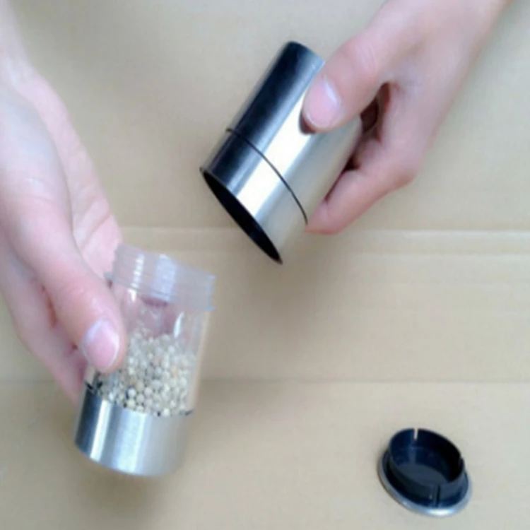 50pcs/lot Stainless Steel Manual Salt Pepper Mill Grinder Muller Kitchen Mill Muller For Spice Seasoning Kitchen Accessories