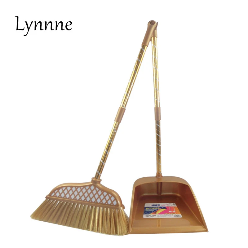 Lynnne Acero inoxidable casa escoba conjunto barrer el piso recogedores