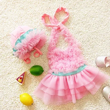 

sunny eva swimsuit girls one piece swimwear children swimming suit little mermaid Children's swimsuit solid bathing suits