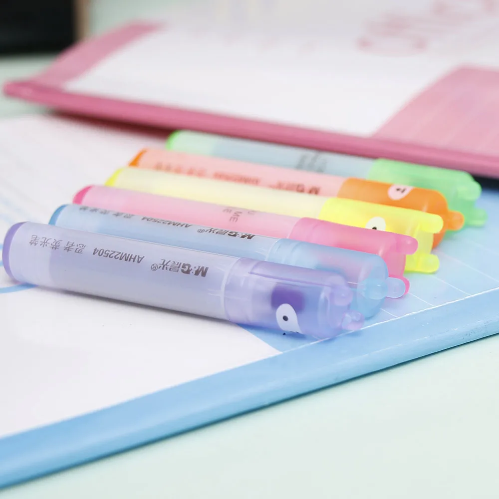 Лимит показывает 6 шт много милый мини-маркер флуоресцентная ручка мультфильм ниндзя маркер живопись