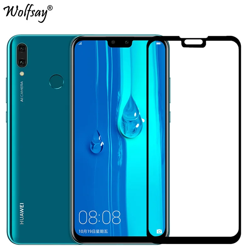 9H Screen Protector Huawei Y9 2019 Glass Tempered Full Cover Protective For Safety | Мобильные телефоны и аксессуары