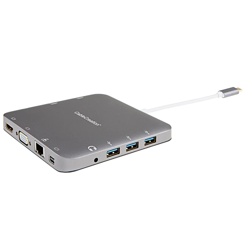 USB C к 3 0/HDMI 4K/VGA/Mini Display/Ethernet/стерео/SD карта/Micro SD карта типа концентратор HDMI VGA