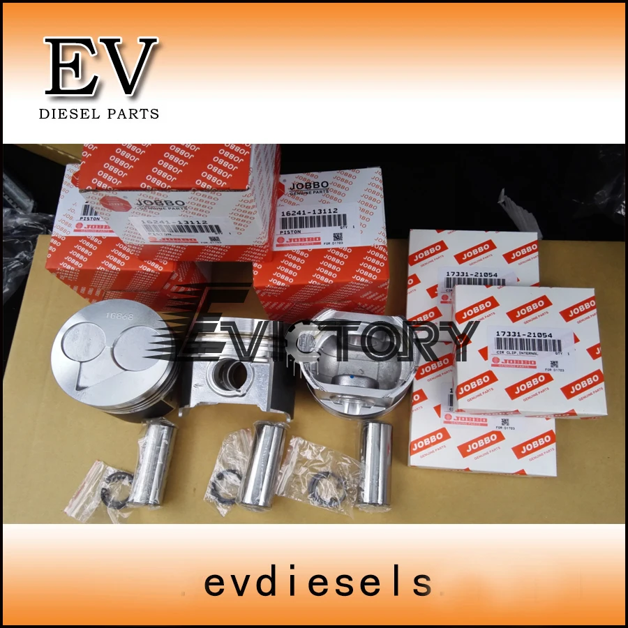 Kubota engine rebuild kit D1703 piston piston ring cylinder liner