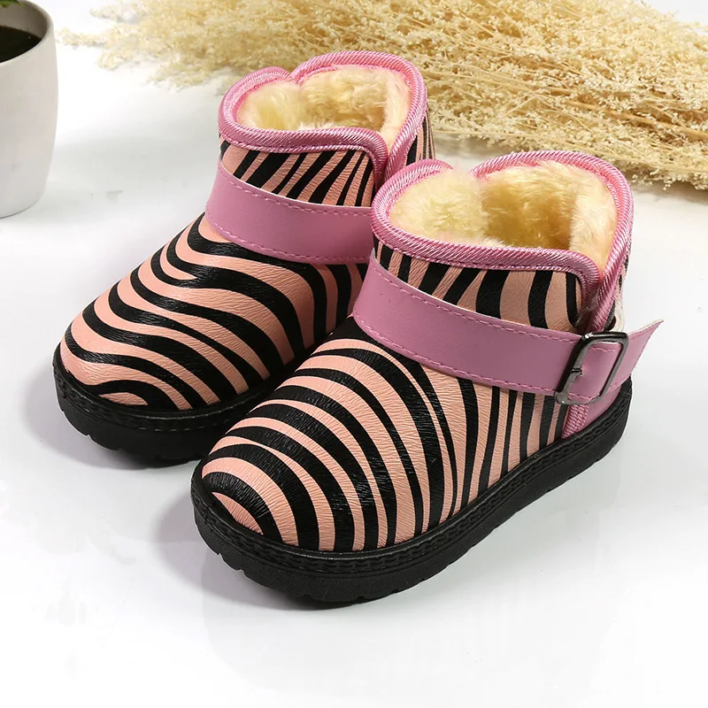 winter boots for girls Thicker warm Plush snow boots for children Comfortable girl baby toddler shoes