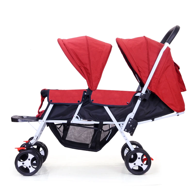  Twins Baby Stroller Foldable Kinderwagen 2 In 1 Double Stroller for Twins Can Sit Flat Lying Umbrel