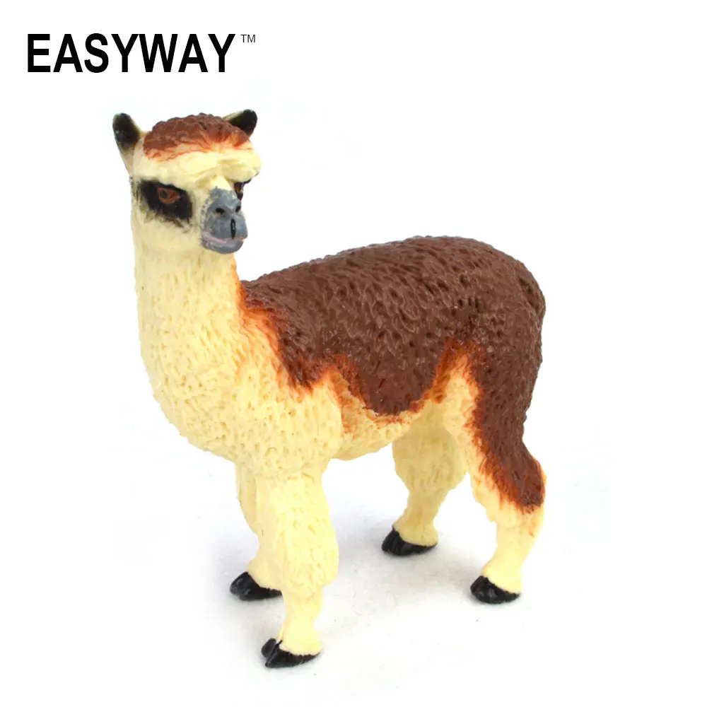 Easyway Alpaca Mainan Aksi Figur Patung Kebun Binatang Hewan