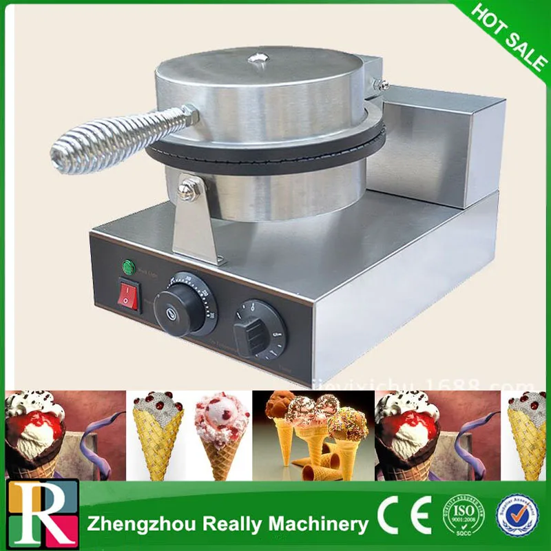 

1pc Head Electric Crisp Ice Cream Cone Making Machine 110V/220V Waffle Maker for Ice Cream Cone