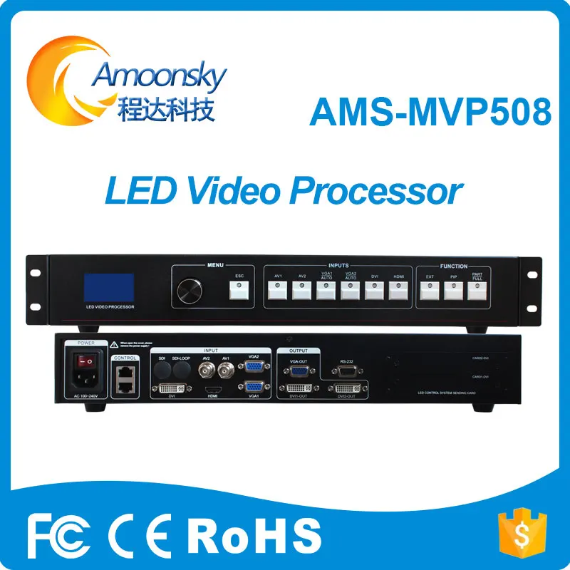 Светодиодный дисплей amoonsky mvp508 светодиодный цифровой видеодисплей процессор