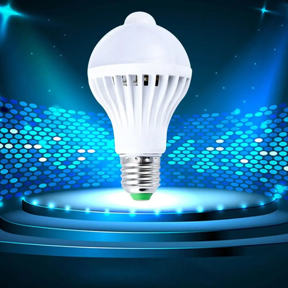 

LED Bulb Motion Sensor Lamp 110V Led Bulb 7W E27 Auto Smart Led Infrared Body Lamp With Motion Sensor Lights