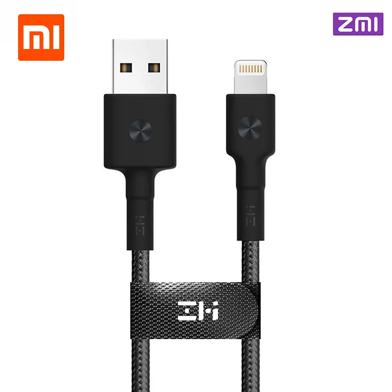 

Xiaomi ZMI MFI Certified for iPhone Lightning USB Cable Type-C Cable Charger Data Cord for iPhone X 8 7 6 Plus Charging Cords F1