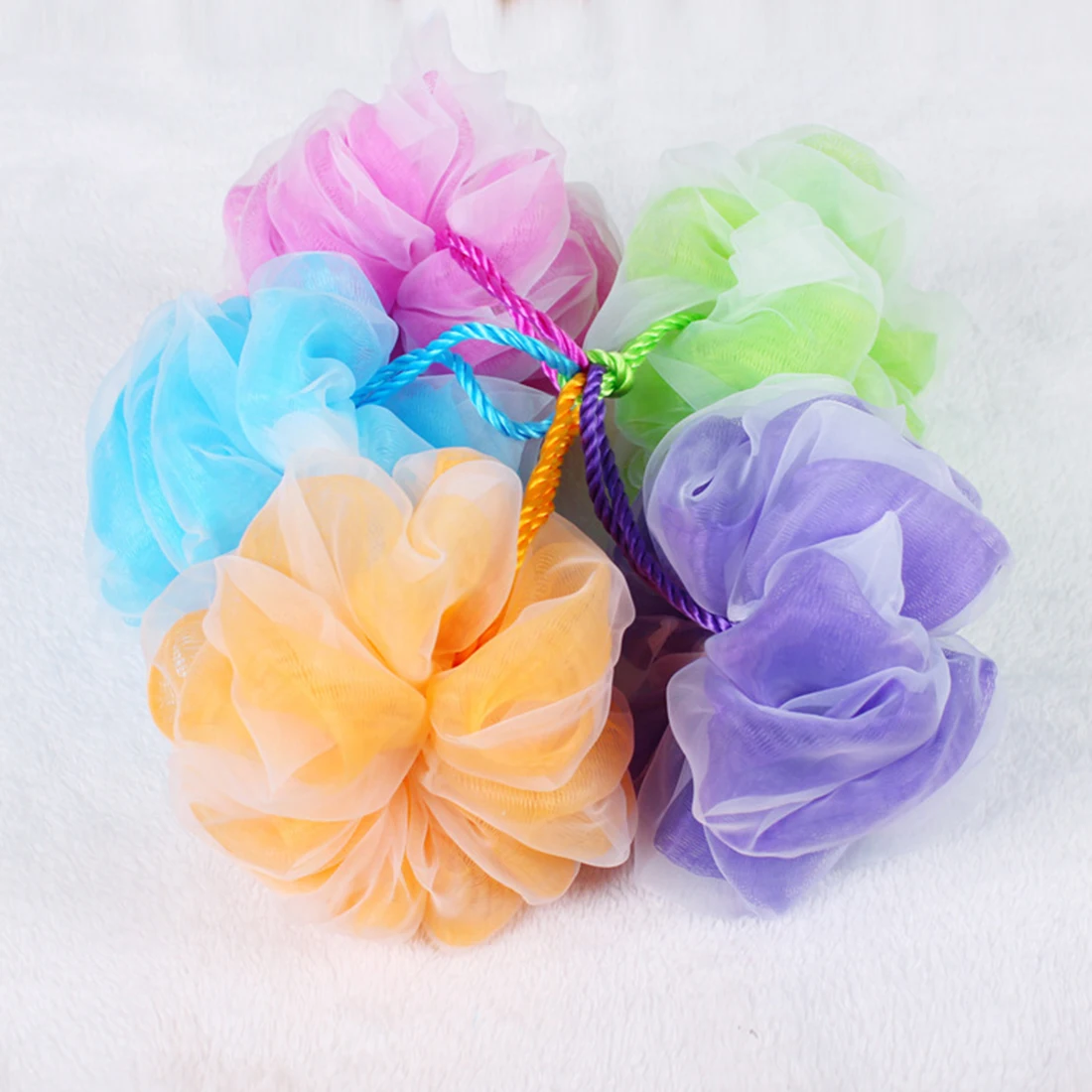 1pcs Bath Ball Environmental Soft Bath Ball Rich Bubbles Bath Brushes