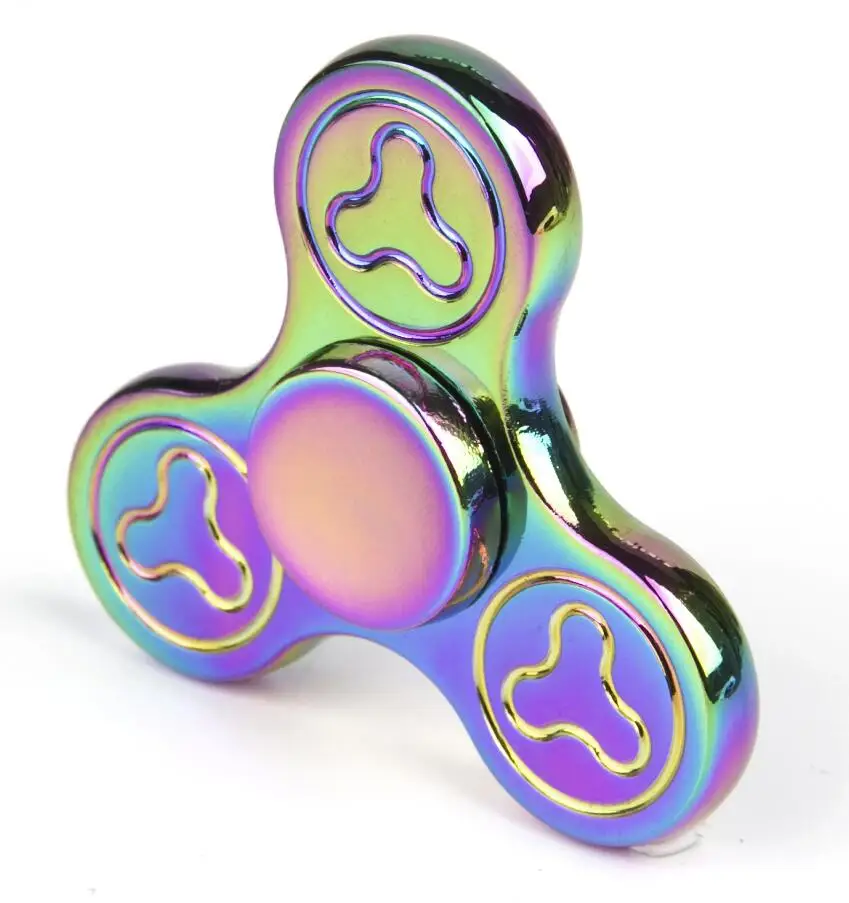 Красочная Горячая EDC Tri-Spinner игрушка, Спиннер для детей аутизм и Снятие напряжения ручной Спиннер - Цвет: 12