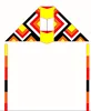 New High Quality  Outdoor Fun Sports  3D Nylon Kite Good  Flying With  6m Tails  Handle and Line 2