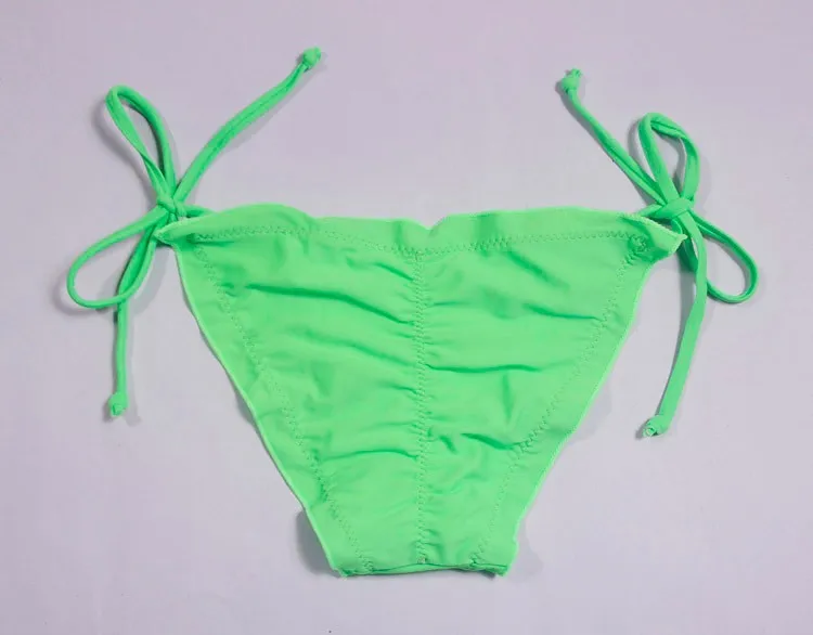 Мини сексуальный Бразильский бикини, низ, Женский бандажный купальник, женский купальный костюм, пляжная одежда, купальник, низ, стринги, Одноцветный, 5 цветов