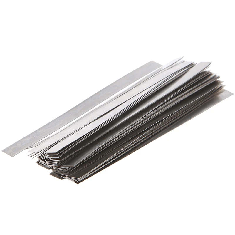 

0.15mm x 8mm x 100mm Pure Nickel Plate Strap Strip Sheets 99.96% for Battery Spot Welding Machine Welder Equipment 50pcs