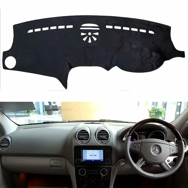 Flannel Dashmat Dashboard Cover Dash Pad Car Mat Carpet For Mercedes