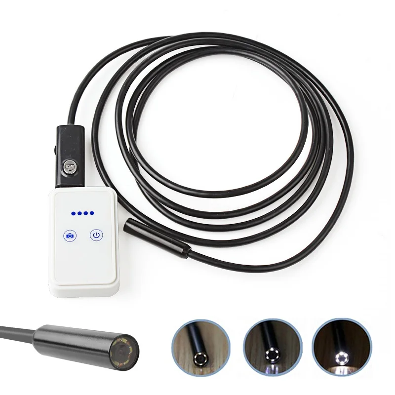 Hd 2M Wifi CCTV Security Endoscope Inspection Borescope Snake Camera Wireless Android IOS Phone Endoscope Wifi Camera 9MM Lens 