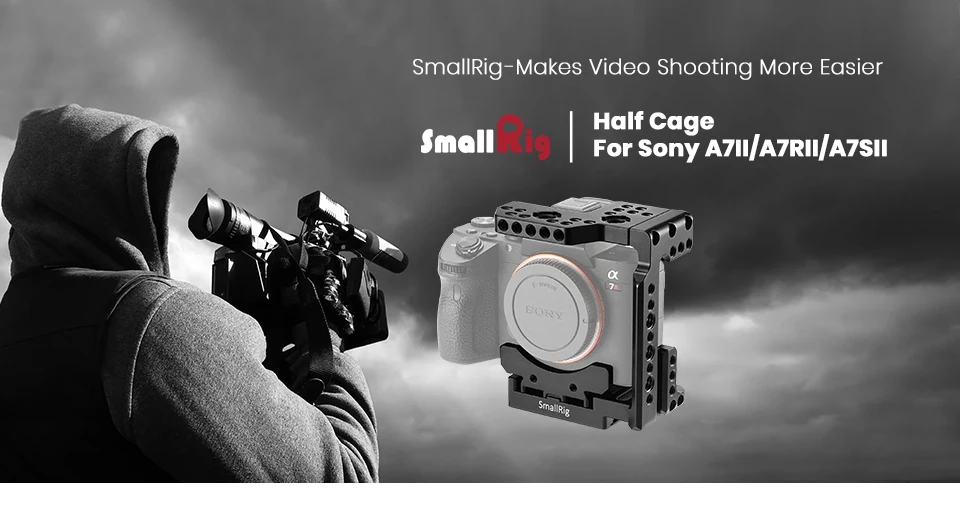 SmallRig для sony A7sii Половина Клетка A7R III/Melo III A7 III/Melo III A7 II/A7R II/A7S II клетка с Quick Release Камера клетка для sony A7riii-2098