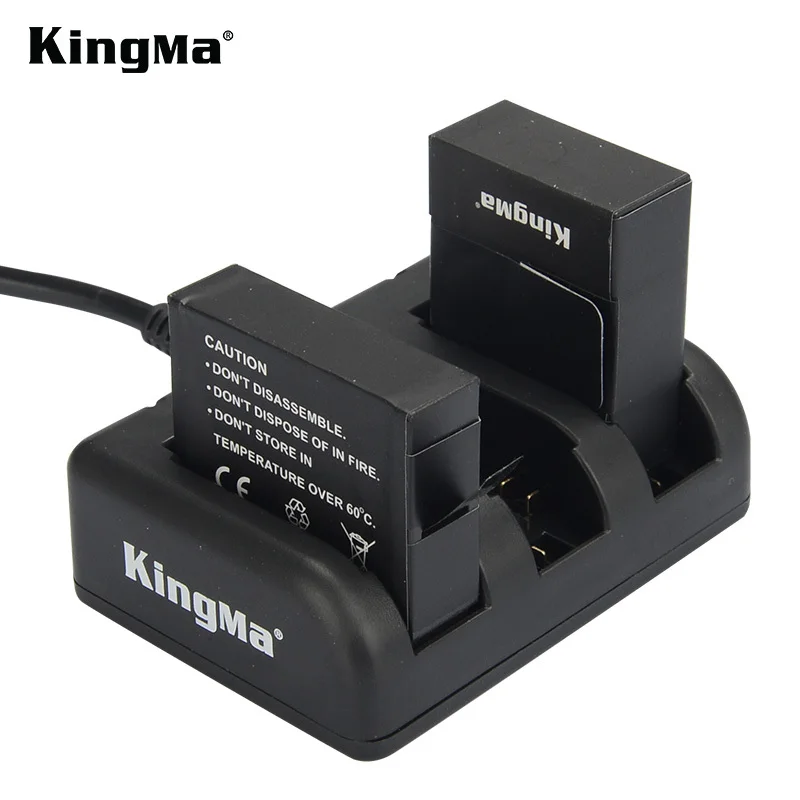 KingMa для gopro hero4 3+ 3 знака после 3-канальный блок питания зарядное устройство для gopro hero4 AHDBT-401 для GoPro HD HERO3+ HERO3 AHDBT-201 AHDBT-301 AHDBT-302